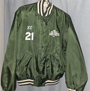 Green Vintage 1989 Varsity Jacket